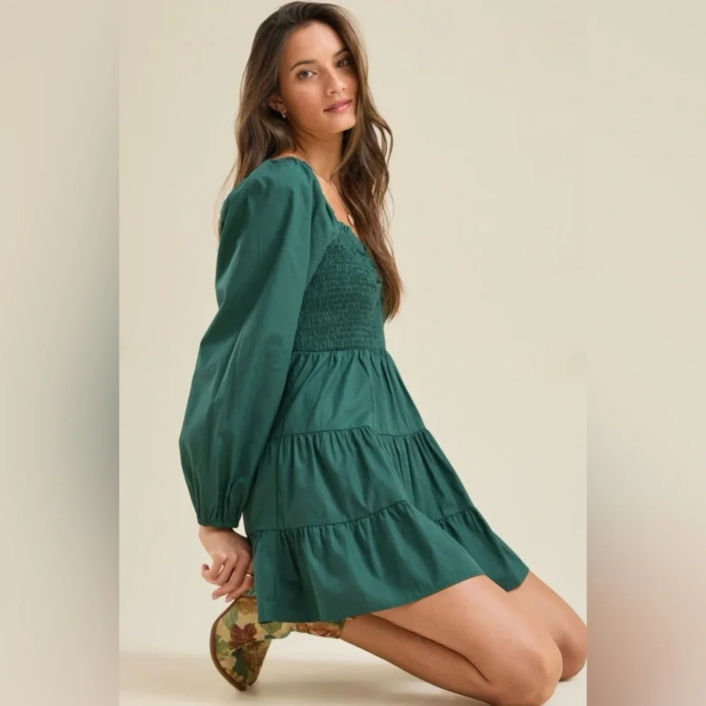 New Altar’d State Sienna Smocked Mini Dress